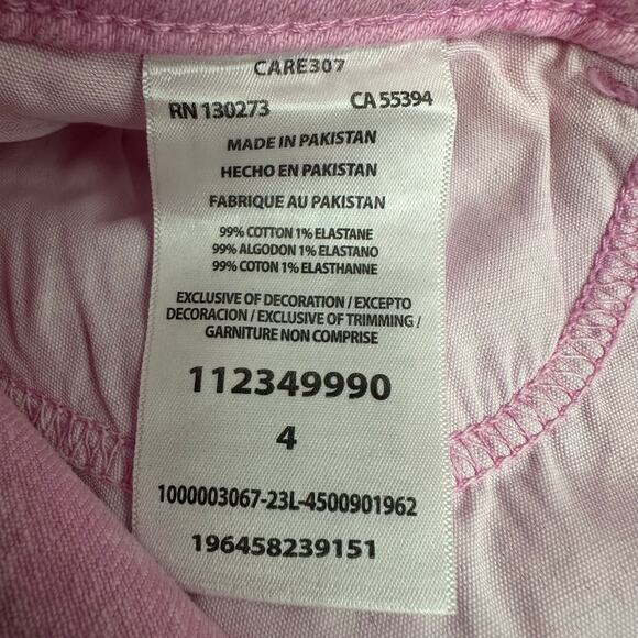 Wrangler Mid-Rise Vintage Short W Pockets Pink Denim NWOT Size 4 - Picture 9 of 9